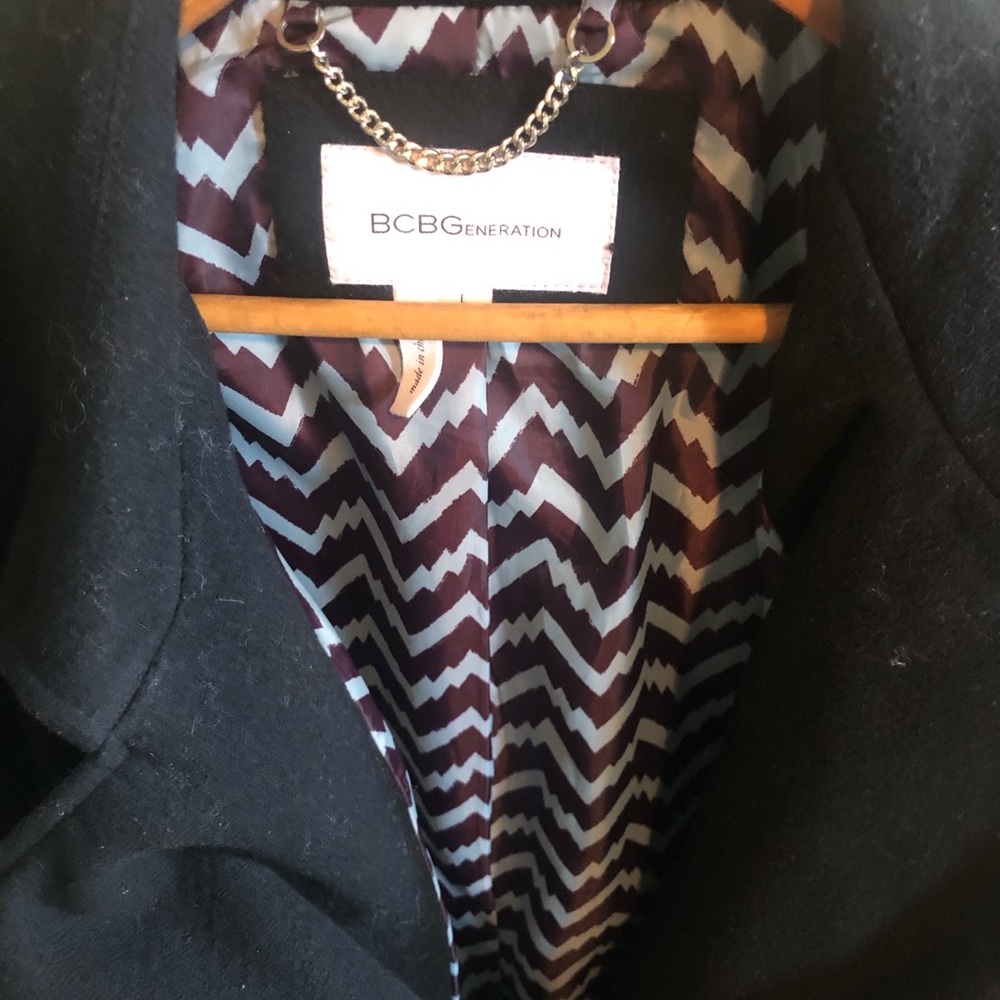 Bcbgenerations Long Black Winter Coat - image 1